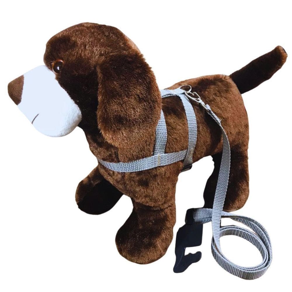 Coleira peitoral de nylon cinza nº 2 para cães pequenos 15mm