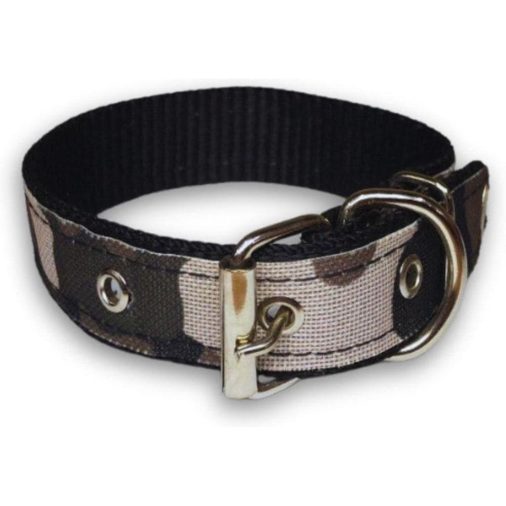 Coleira Xadrez 25Mm Para Cachorro Nicapet Preta Nº 4