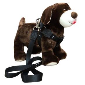 Coleira Peitoral Premium de Seda para Cachorro - 25mm Preto Nº 4 - Nicapet
