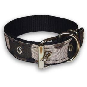 Coleira Xadrez 25Mm Para Cachorro Nicapet Preta Nº 4