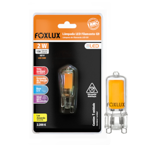 Lampada Filamento G9 Halopin 2W 127V Foxlux