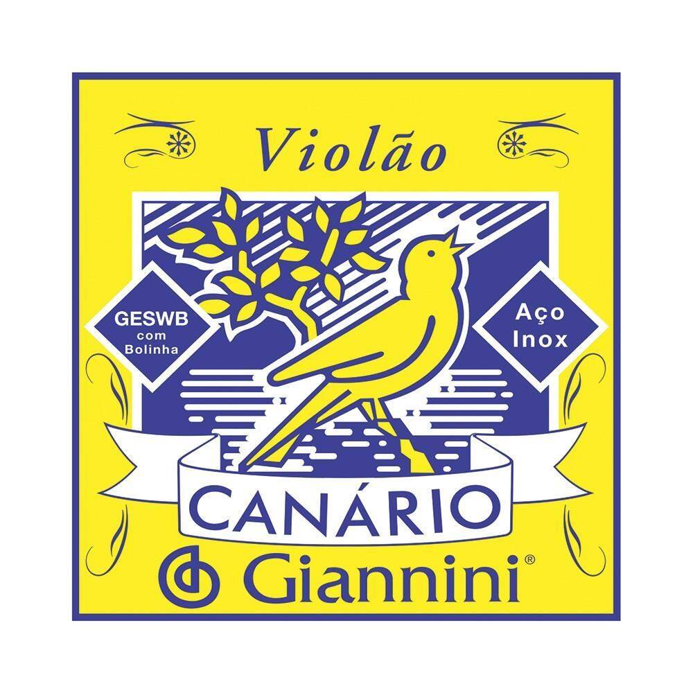 Corda De Aco Giannini Canario Geswb1 1 Para Violao Com