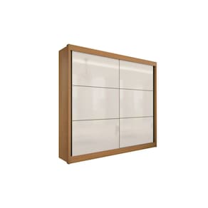 Guarda Roupa Casal 2 Portas 6 Gavetas - Cancun-Cinamomo/Off White - Móveis D`Doro