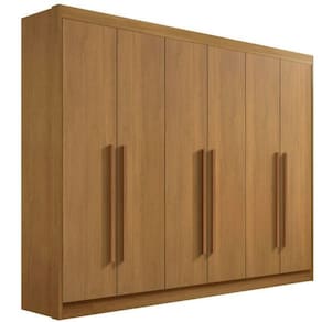 Guarda Roupa Casal 6 Portas 7 Gavetas - New Athos-Cinamomo - Móveis D`Doro
