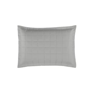 Porta Travesseiro Matelado Soft 1 Peça 100% Poliéster Cinza