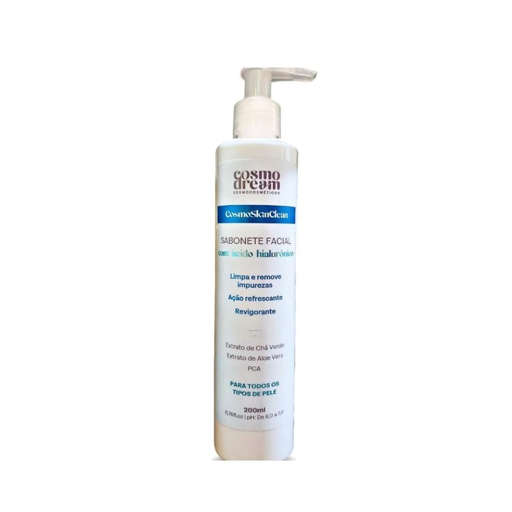 Sabonete Facial com Ácido Hialurônico Cosmo Dream 200ml