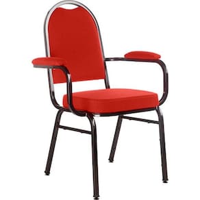 Cadeira com braços para Auditórios Linha Hotel Vermelho