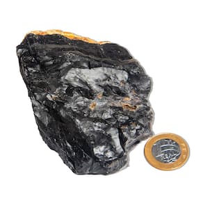 Ônix Preto Pedra Bruto Natural 450 a 500g Média 7,5cm Tipo B