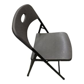 Cadeira Plástico Dobrável Camping 78X46X50Cm - Preto