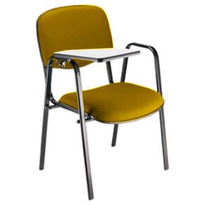 Cadeira Escolar Universitária para Auditórios Linha Hotel Amarelo