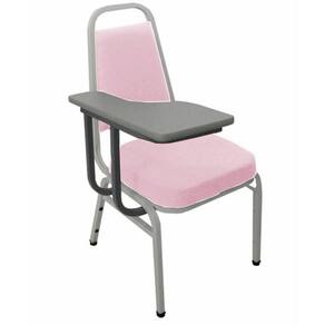 Cadeira Universitária Empilhável Linha Hotel Plus Rosa