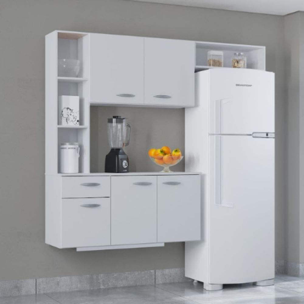 Cozinha Poquema Suspensa Com Balcão Isis