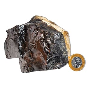 Ônix Preto Pedra Bruto Natural 700 a 800g Média 11cm Tipo B