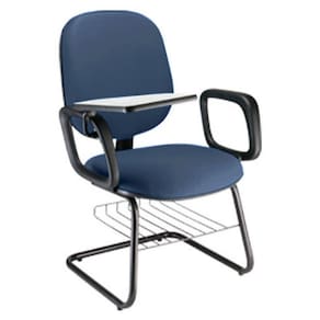 Cadeira Escolar Universitária com prancheta para Escolas Linha Uno Azul