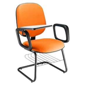 Cadeira Escolar Universitária com prancheta para Escolas Linha Uno Laranja