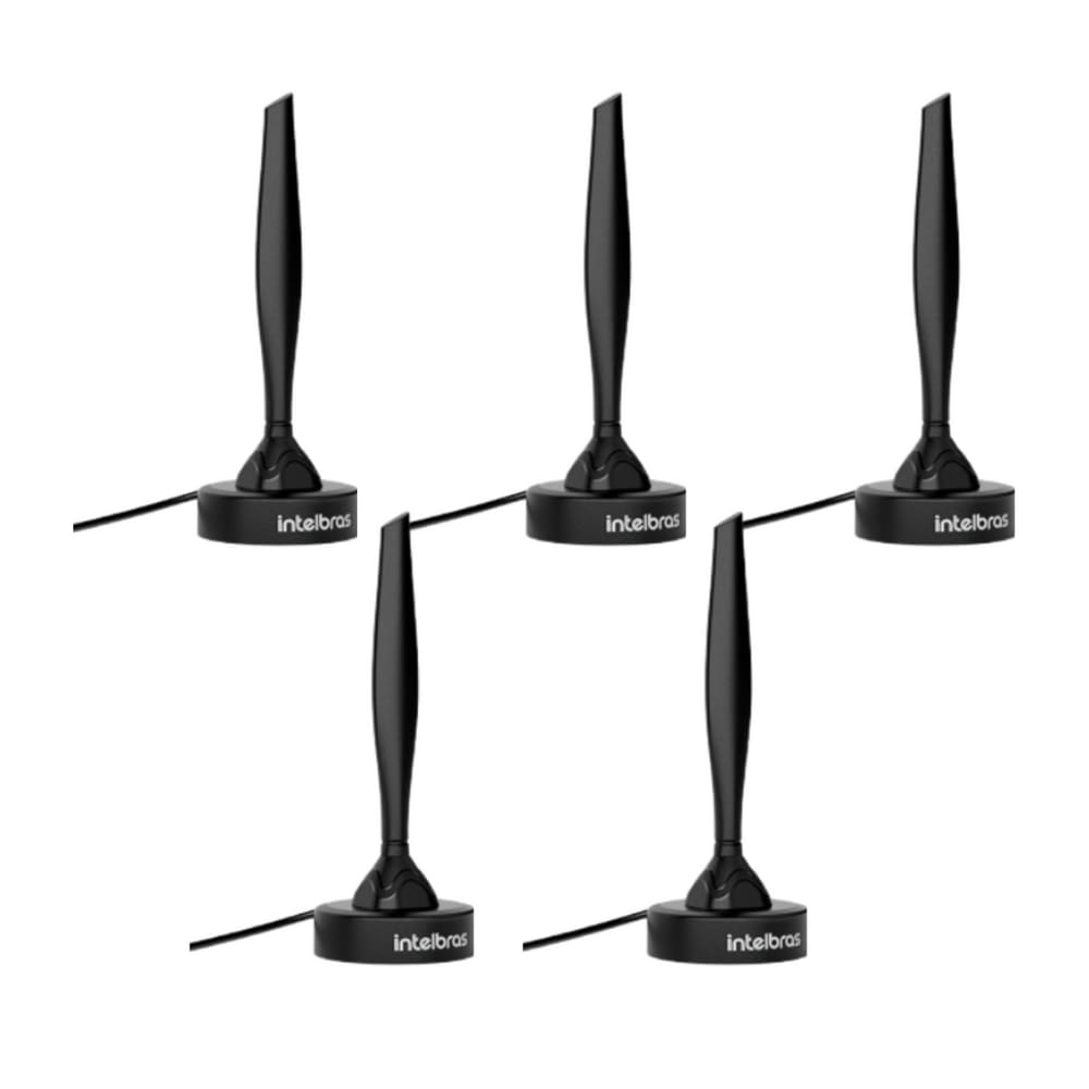Antena Interna de TV Digital AI 1015 UHF/HDTV Intelbras - 5 Unidades