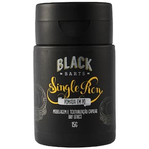 Pomada em Pó Efeito Seco Modelagem e Texturização Single Ron 15g Black Barts