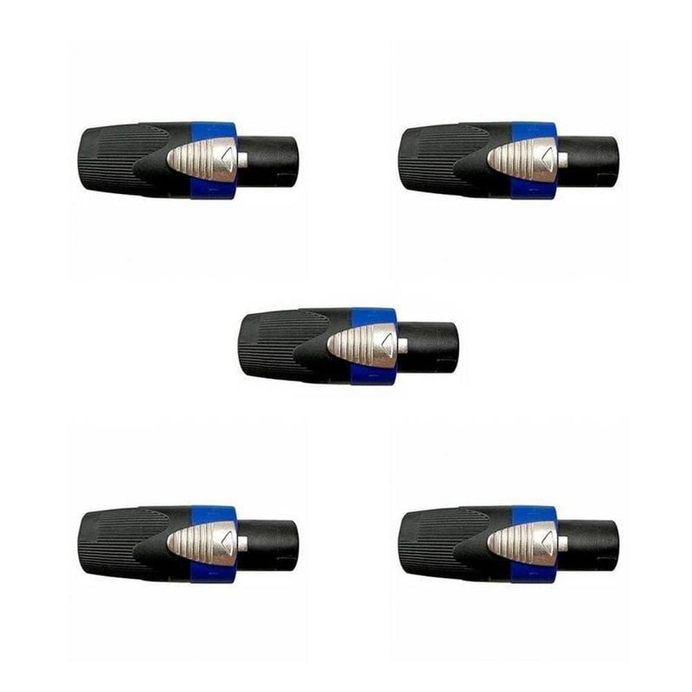 Kit Conector Speakon Macho P/Cabo Wc 605 4P Spk  5Un  Wirec
