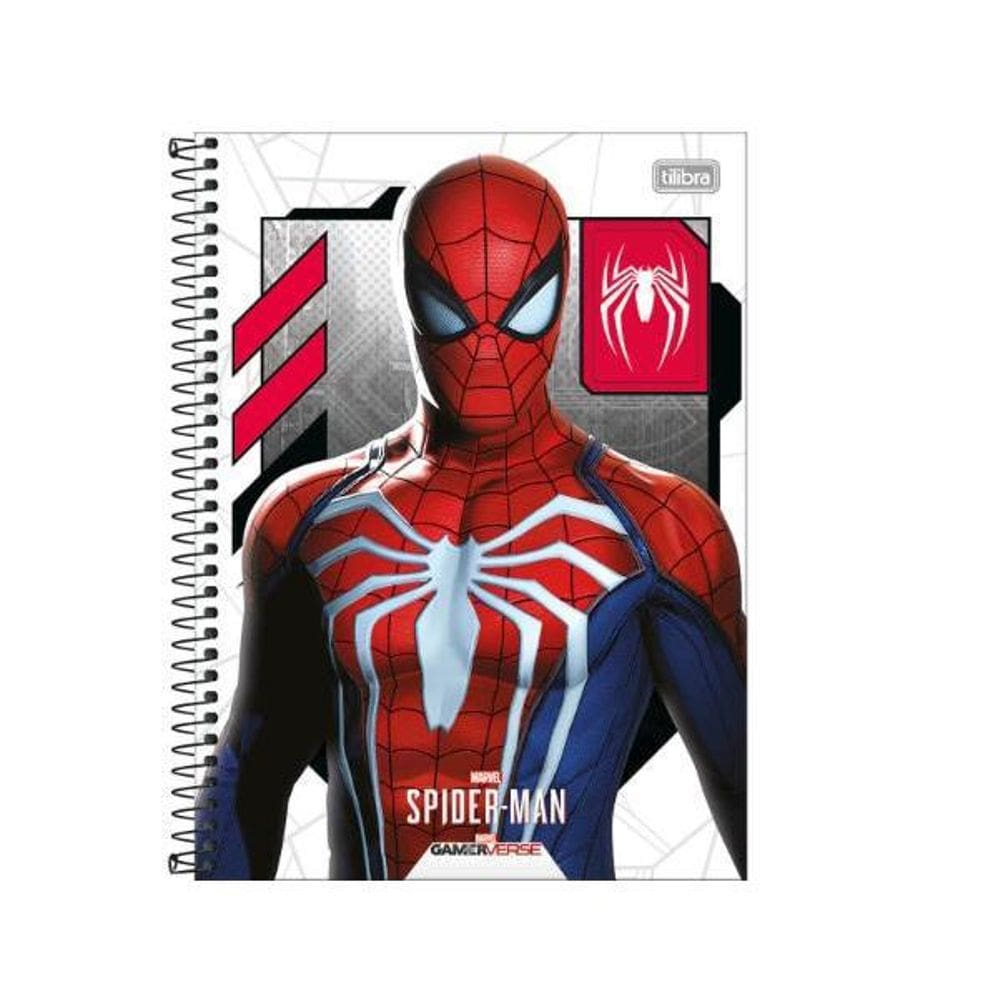 Caderno Espiral 10 Matérias 160 Folhas Homem-Aranha