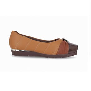 Sapato Salto Baixo Piccadilly Maxi 147320 Feminino - Mascavo