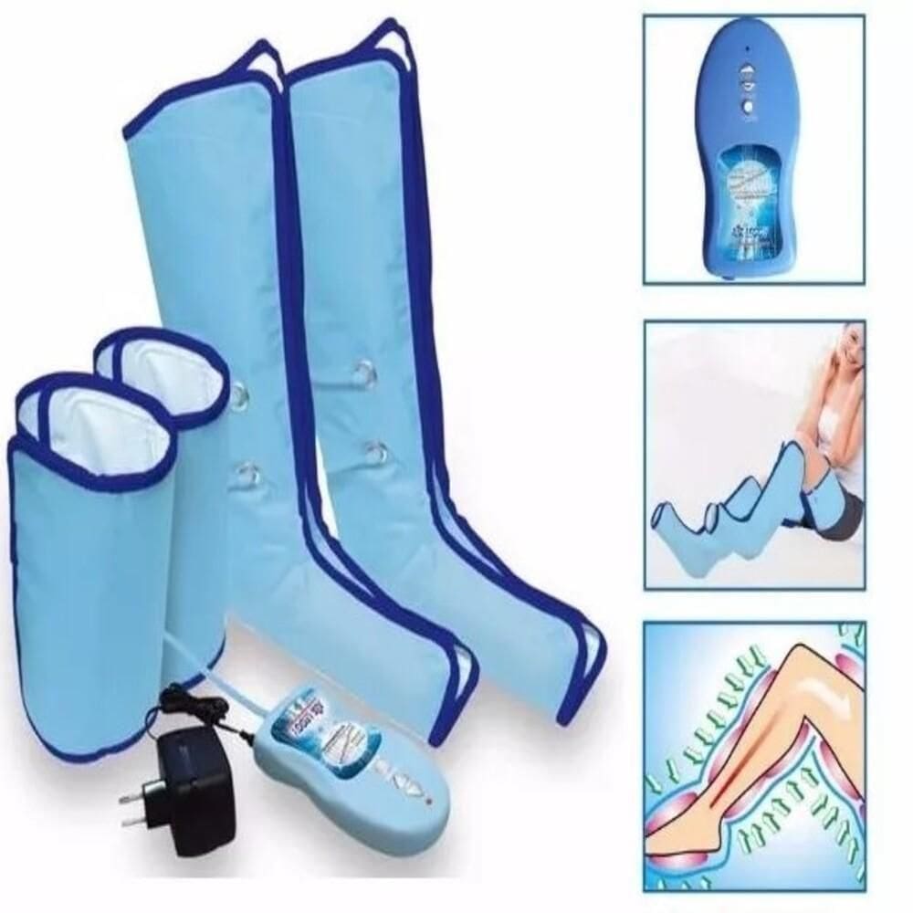 Massageador Pneumatico Eletrico Bota Para Pernas Sem Fio Compressao Drenagem Fisioterapia