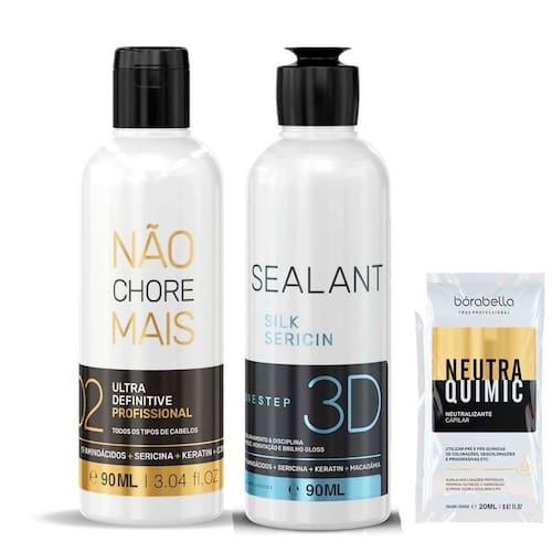 imagem-Kit Progressiva  Not Cry More e Selagem Borabella 90ml