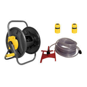 Suporte Enrolador S/Rodas + Mang 20m Vonder +Irrigador Esqui