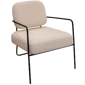 Poltrona para Sala e Escritório Base de Metal Kaety