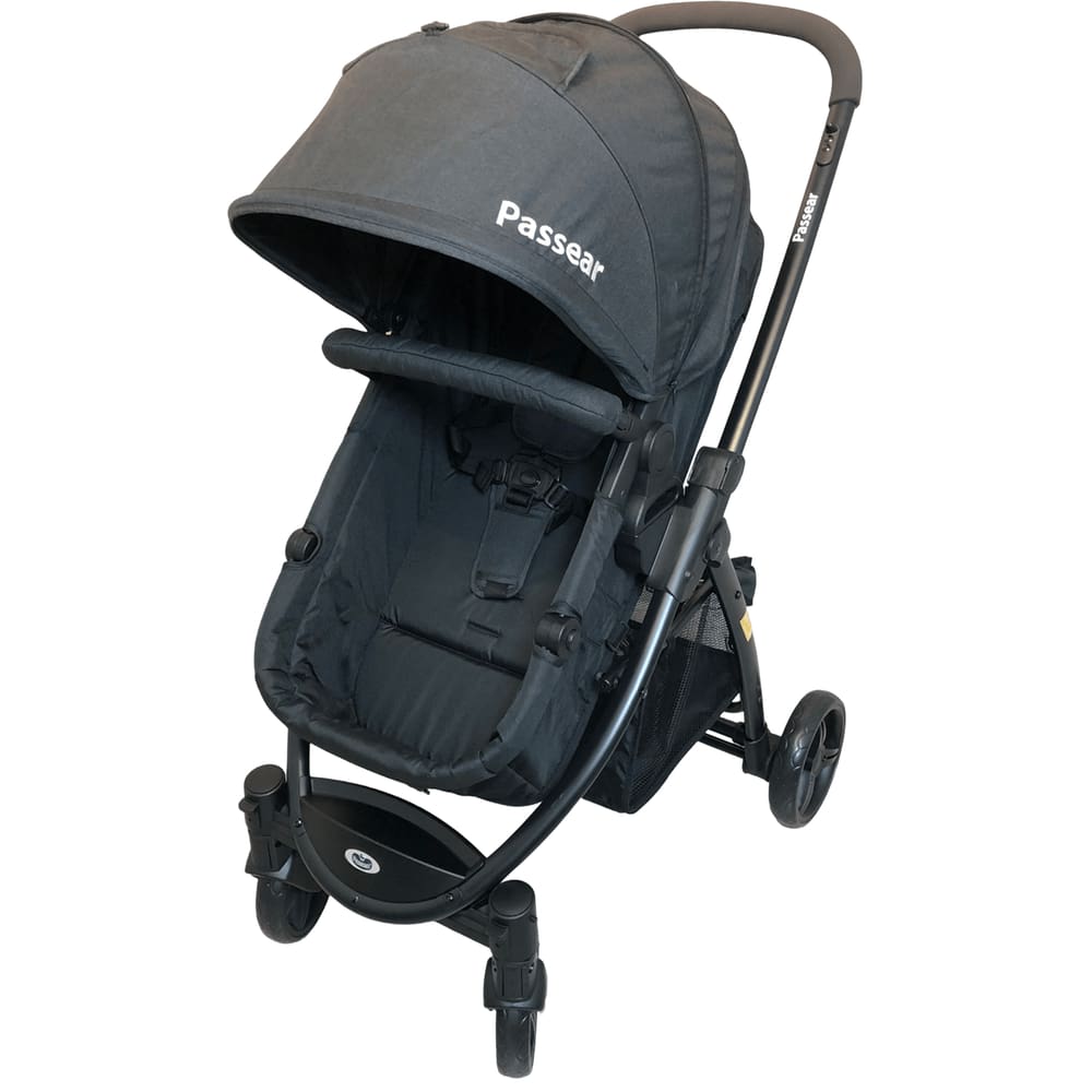 Carrinho de Bebe Passeio Moises Passear Baby Jupiter 3 em 1 Preto