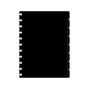 Kit 8 Divisorias 8 Abas Caderno De Discos Grande 11 Furos