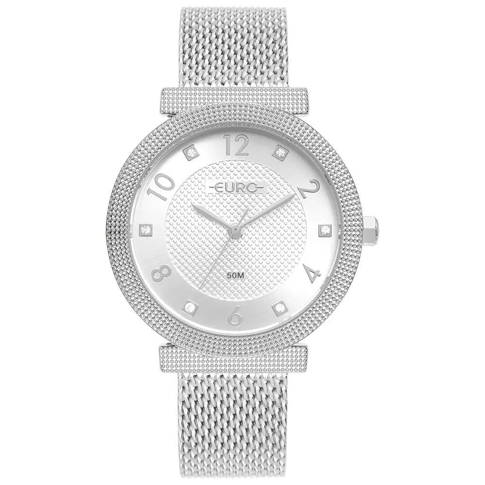 Relógio Euro Feminino Glitz Prata Ref: Eu2036Yup/4K