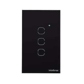 Interruptor Smart Zigbee Touch 3 Preto Ezs 1003 4850049