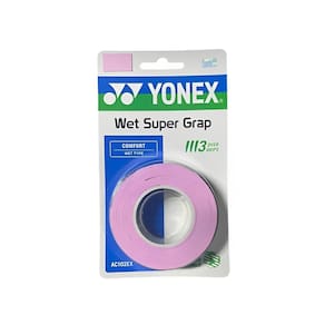 Overgrip Yonex Wet Super Grap Rosa - 03 Unidades