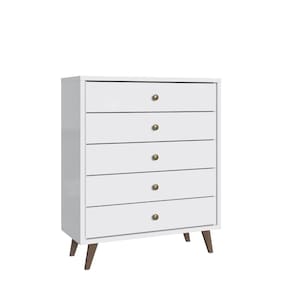 Cômoda 5 Gavetas CM4050 90cm Branco - Decibal