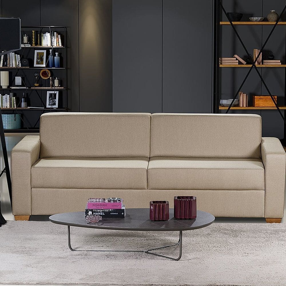 Sofá Aracaju Living com 3 Lugares 200cm Linho Corriente