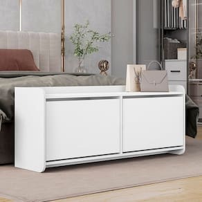 Sapateira Dália 2 Portas Basculantes 130cm Branco