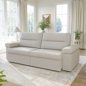 Sofá Retrátil e Reclinável 250cm Botero Cabecasa Madeiramadeira OFFWHITE