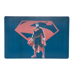 Lugar Americano De Plástico Wb Core Superman Azul 43,5 Cm