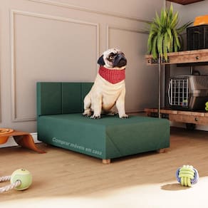 Cama Box Pet Dog Porte Menor 60 Cm Cor Azul Comprar Moveis