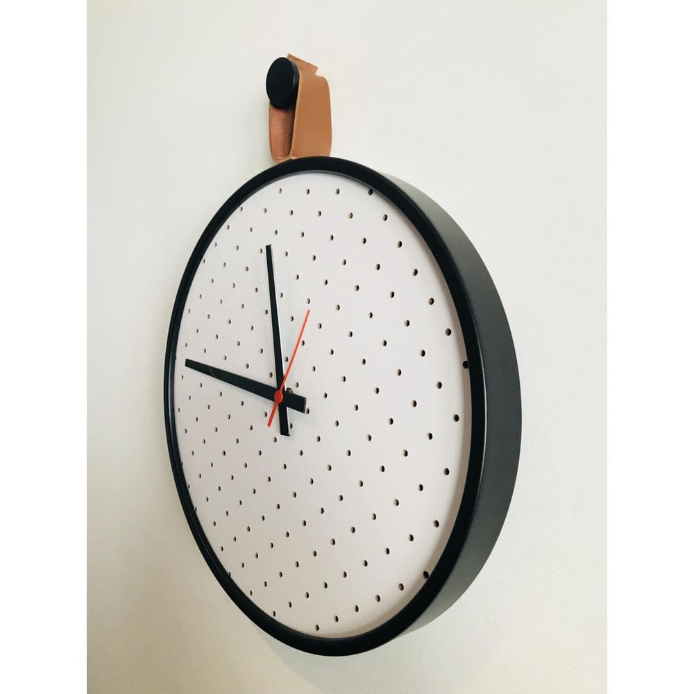 Relogio Short Preto Alça Caramelo/Branco Perfurado 40Cm