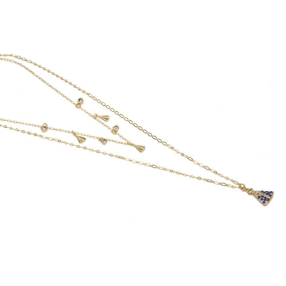 Colar Duplo Nossa Senhora - Dourado