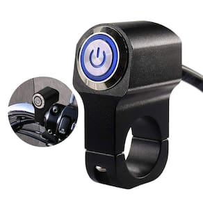 Interruptor de guiador de motocicleta Jeemitery 12V 10A CNC em liga de alumínio