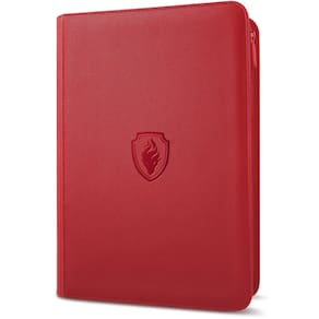 Card Binder Fabmaker 360 Trading Card Holder Book Red