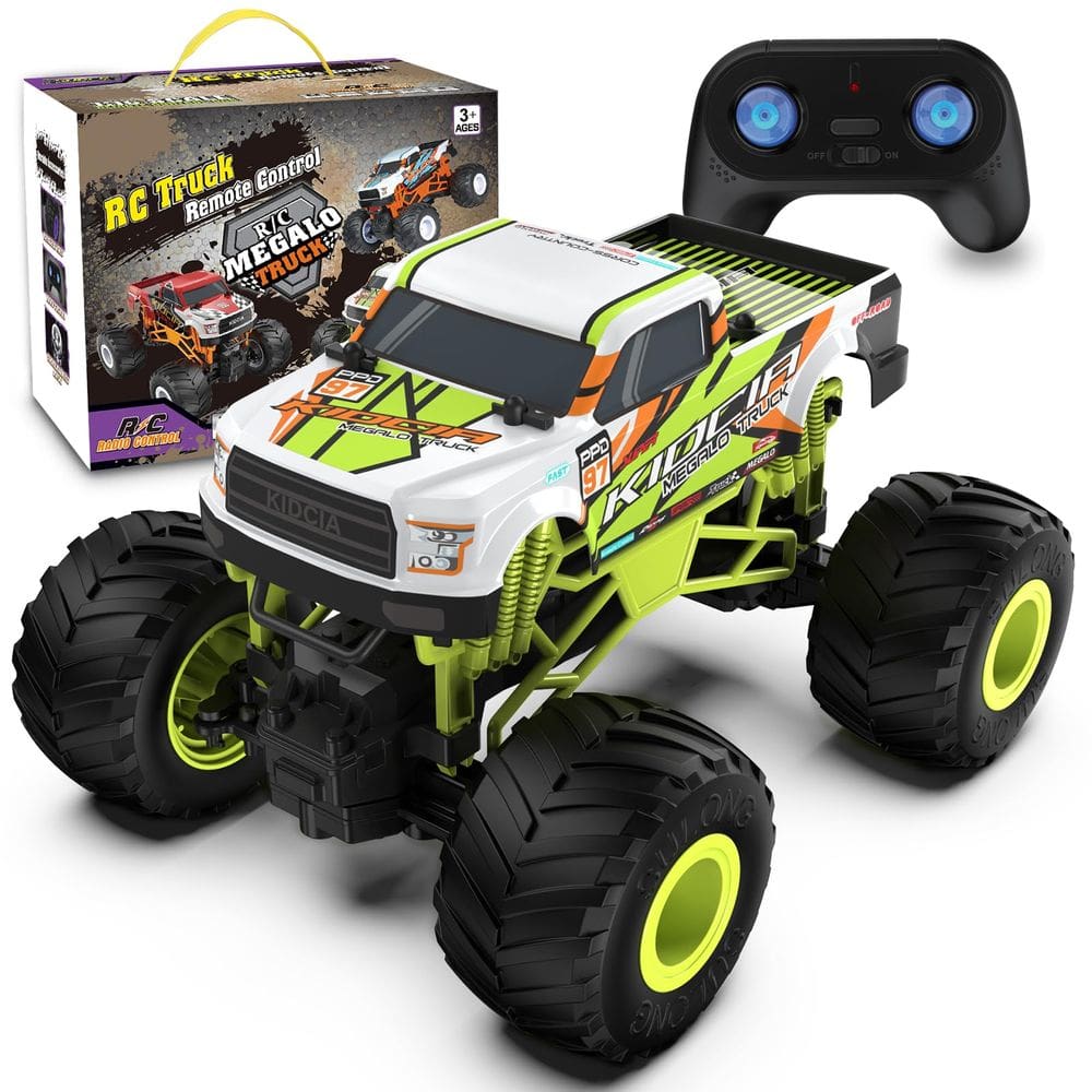 Carro de controle remoto Kidcia 1:16 Scale RC Monster Truck Green