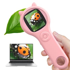Microscópio digital portátil Ashfly 200X para crianças de 3 a 8 anos
