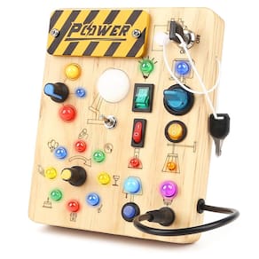 Brinquedo sensorial Joyreal Montessori Busy Board para crianças com mais de 18 meses