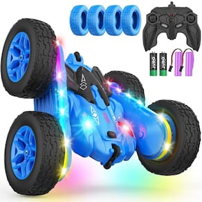Carro de controle remoto Terucle Stunt RC Car 360° giratório 4WD azul