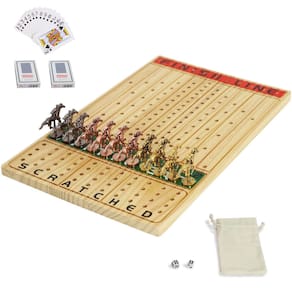Jogo de tabuleiro de corrida de cavalos Jyquorp Racing com 11 cavalos de metal