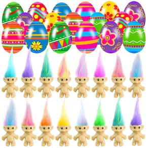 Ovos de Páscoa pré-preenchidos Holydeck Vintage Lucky Dolls 24 unidades