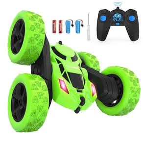Carro de controle remoto Hamdol Double Sided 360° 4WD RC Green